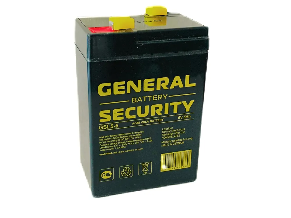 General Security GSL5-6 6 V 5 Ah
