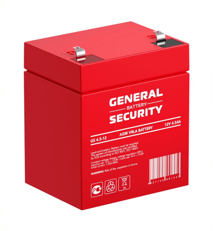 General Security GS4.5-12 12 V 4.5 Ah